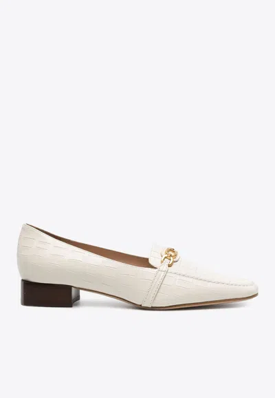 TOM FORD WHITNEY CROC-EMBOSSED LEATHER LOAFERS