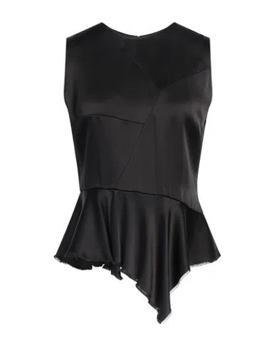 TOM FORD TOM FORD WOMAN TOP BLACK SIZE 00 ACETATE, VISCOSE