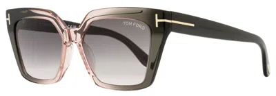 TOM FORD WOMEN'S WINONA SUNGLASSES TF1030 20G GRAY-ROSE 53MM