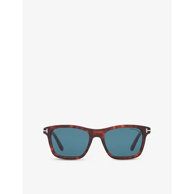 TOM FORD WOMENS BROWN FT1179 BARRON SQUARE-FRAME ACETATE SUNGLASSES