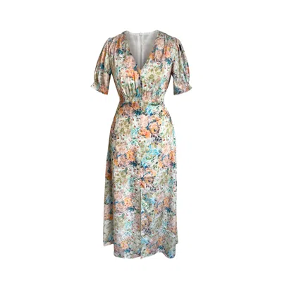 TOMA WOMEN'S FLORAL SPRING SUMMER LUXURY CHELSEA DRESS
