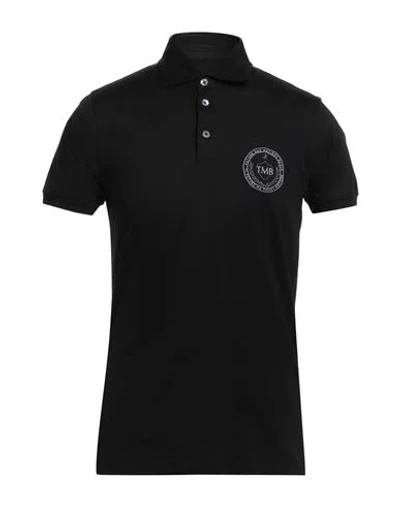 TOMBOLINI TOMBOLINI MAN POLO SHIRT BLACK SIZE XXL COTTON