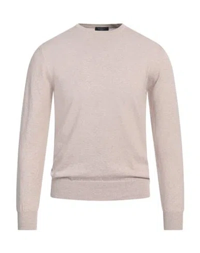 TOMBOLINI TOMBOLINI MAN SWEATER BEIGE SIZE 42 COTTON