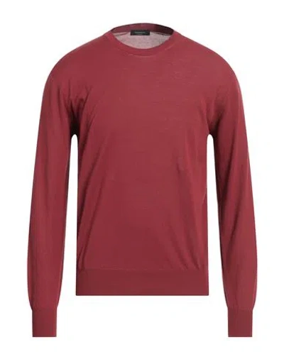 TOMBOLINI TOMBOLINI MAN SWEATER BRICK SIZE 42 COTTON