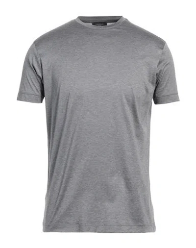 TOMBOLINI TOMBOLINI MAN T-SHIRT GREY SIZE 46 COTTON