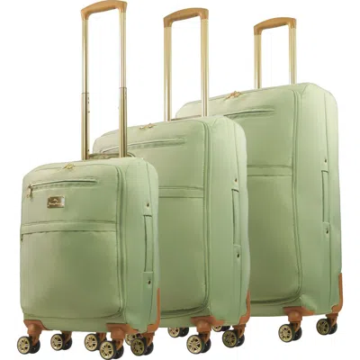 TOMMY BAHAMA TOMMY BAHAMA 3-PIECE SOFT-SIDED SPINNER LUGGAGE SET