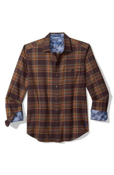 TOMMY BAHAMA TOMMY BAHAMA CANYON BEACH CAMANO PLAID COTTON FLANNEL BUTTON-UP SHIRT