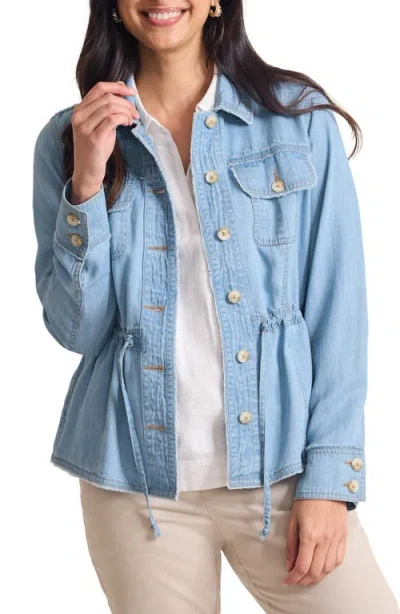 TOMMY BAHAMA TOMMY BAHAMA CHAMBRAY UTILITY JACKET