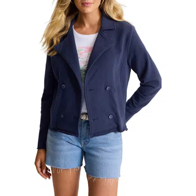 TOMMY BAHAMA TOMMY BAHAMA MARINA DEL MAR DOUBLE BREASTED CROP FLEECE JACKET