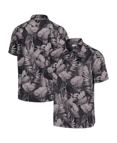 TOMMY BAHAMA MEN'S BLACK PHILADELPHIA EAGLES BAHAMA COAST NUEVO FRONDS CAMP BUTTON-UP SHIRT
