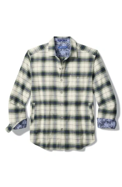 TOMMY BAHAMA TOMMY BAHAMA SHAW ISLAND PLAID COTTON FLANNEL SHIRT JACKET