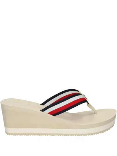 TOMMY HILFIGER 68MM CORPORATE WEDGE PLATFORM SANDALS