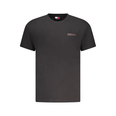 TOMMY HILFIGER BLACK COTTON MEN T-SHIRT