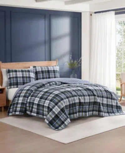 TOMMY HILFIGER BLEECKER PLAID COTTON REVERSIBLE QUILT SET