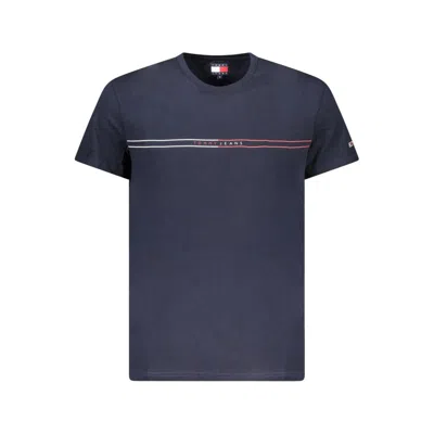 TOMMY HILFIGER BLUE COTTON MEN T-SHIRT