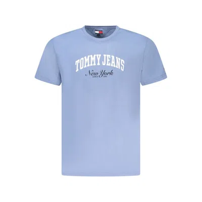 TOMMY HILFIGER BLUE COTTON MEN T-SHIRT