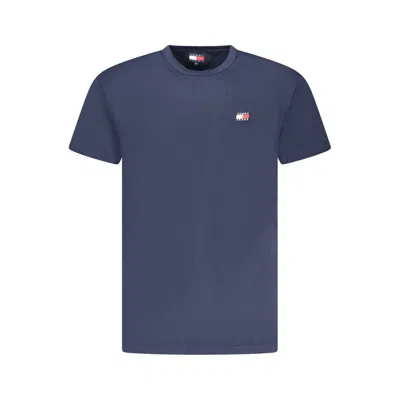 TOMMY HILFIGER BLUE COTTON MEN T-SHIRT