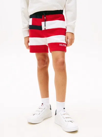 TOMMY HILFIGER TOMMY HILFIGER BOYS FLAG ALL OVER STRIPE SHORTS