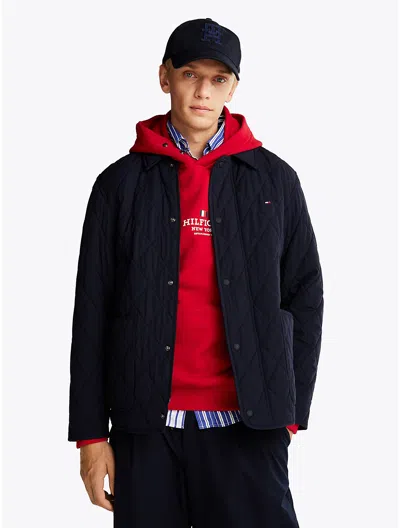 TOMMY HILFIGER DIAMOND QUILTED CHORE JACKET