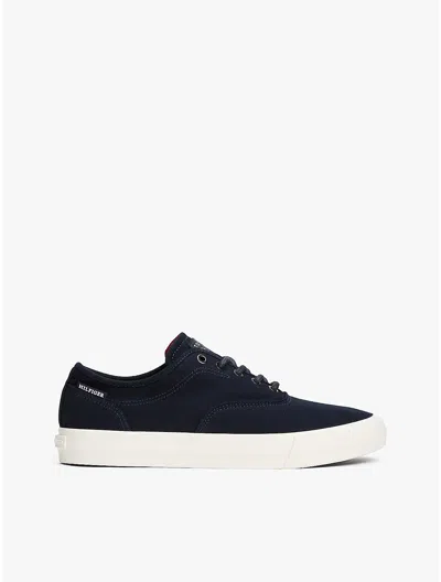 TOMMY HILFIGER EMBOSSED LOGO CANVAS SNEAKER