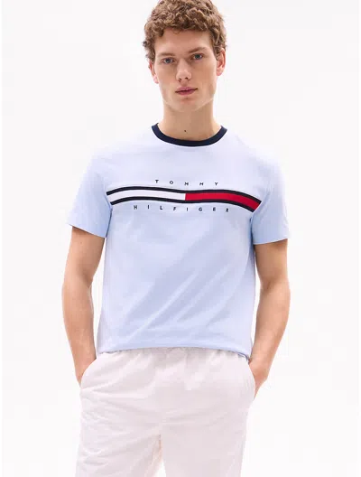 TOMMY HILFIGER EMBROIDERED FLAG LOGO T