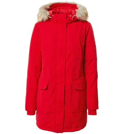 TOMMY HILFIGER TOMMY HILFIGER JEANS DAMEN WINTERJACKE TECHNICAL DOWN PARKA ROT GR S NEU