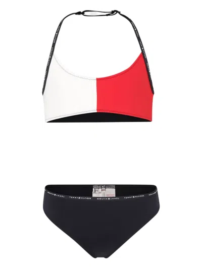 TOMMY HILFIGER JUNIOR COLOUR-BLOCK BIKINI