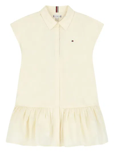 TOMMY HILFIGER JUNIOR LOGO-EMBROIDERED POLO DRESS