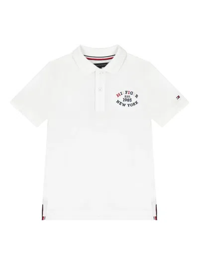 TOMMY HILFIGER JUNIOR LOGO-EMBROIDERED POLO SHIRT