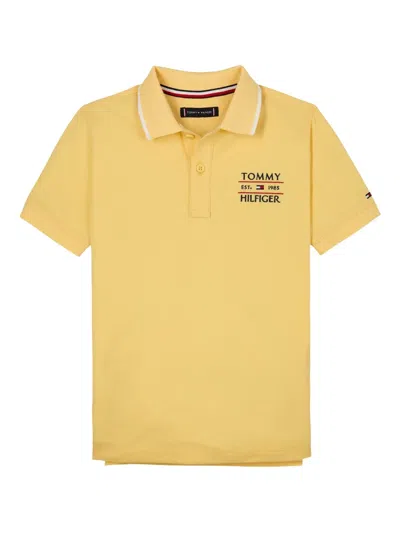 TOMMY HILFIGER JUNIOR LOGO-EMBROIDERED POLO SHIRT