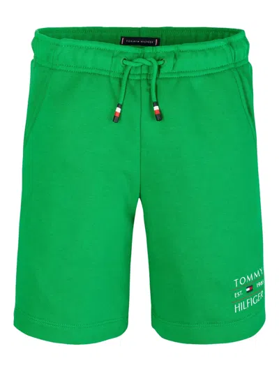 TOMMY HILFIGER JUNIOR LOGO-PRINT SHORTS