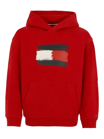 TOMMY HILFIGER JUNIOR PAINT-SPLATTER LOGO HOODIE