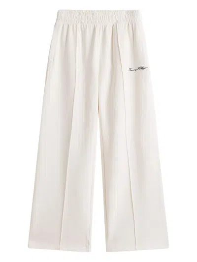 TOMMY HILFIGER LOGO-EMBROIDERED TRACK PANTS