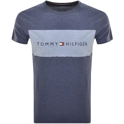 TOMMY HILFIGER TOMMY HILFIGER LOUNGE LOGO T SHIRT NAVY