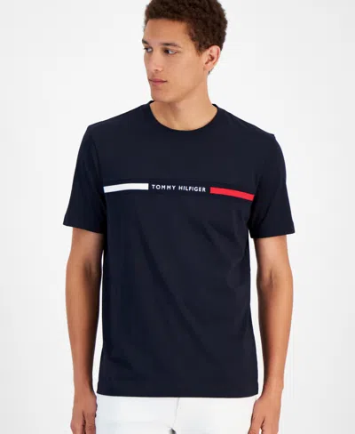 TOMMY HILFIGER MEN'S CHEST INSERT LOGO SHORT SLEEVE T-SHIRT