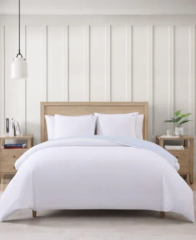 TOMMY HILFIGER MICRO PIQUE 3-PC. DUVET COVER SET, FULL/QUEEN