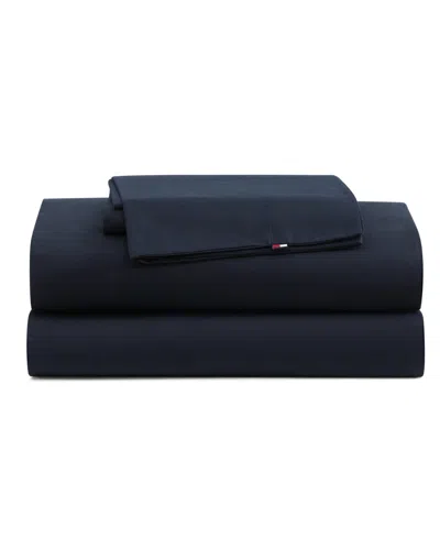 TOMMY HILFIGER PERFORMANCE COOLING SOLID 180-THREAD COUNT COTTON 4-PC. SHEET SET, FULL