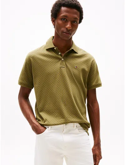 TOMMY HILFIGER REGULAR FIT DOT INTERLOCK POLO
