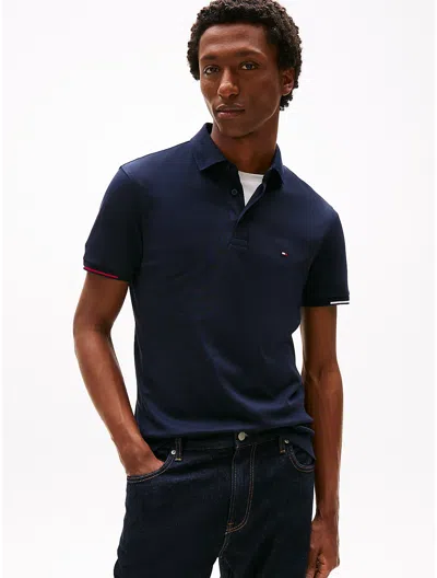 TOMMY HILFIGER SLIM FIT SMOOTH COTTON INTERLOCK POLO