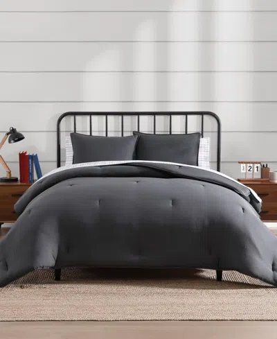 TOMMY HILFIGER SOLID MICROFIBER 7-PC. COMFORTER SET, FULL/QUEEN