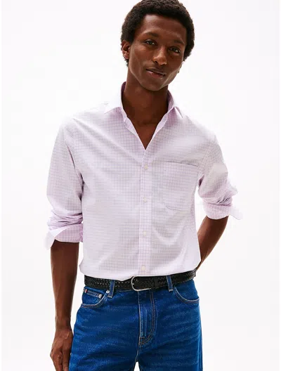 TOMMY HILFIGER THFLEX REGULAR FIT CHECK DRESS SHIRT