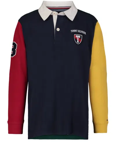 TOMMY HILFIGER TODDLER AND LITTLE BOYS COLOR BLOCK POLO SHIRT