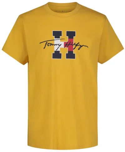 TOMMY HILFIGER TODDLER AND LITTLE BOYS SCRIPT H SHORT SLEEVE TEE