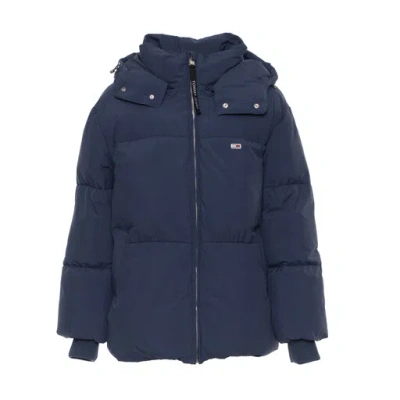 TOMMY HILFIGER TOMMY HILFIGER TOMMY JEANS OVERSIZED PUFFER JACKE WINTERJACKE DAMEN BLAU NEU