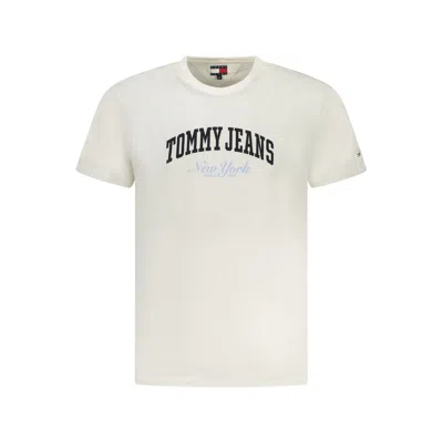 TOMMY HILFIGER WHITE COTTON MEN T-SHIRT