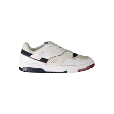 TOMMY HILFIGER WHITE POLYETHYLENE MEN SNEAKER