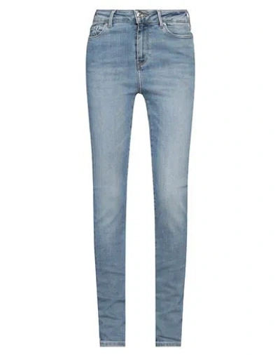 TOMMY HILFIGER TOMMY HILFIGER WOMAN JEANS BLUE SIZE 30W-30L COTTON, ELASTOMULTIESTER, ELASTANE