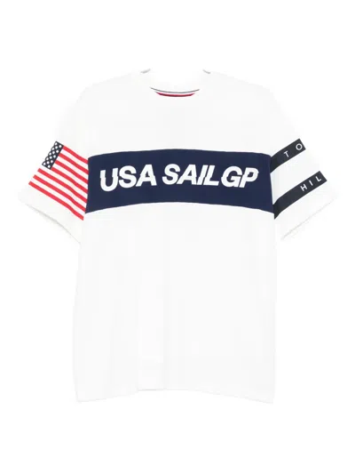 TOMMY HILFIGER X U.S. SAIL GP GRAPHIC-PRINT T-SHIRT