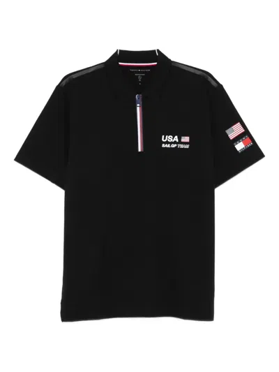 TOMMY HILFIGER X U.S. SAIL GP TEAM PIQUE POLO SHIRT