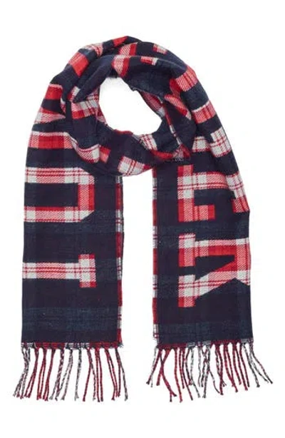 TOMMY HILFIGER TOMMY HILFIGER YARN DYED PLAID LOGO SCARF